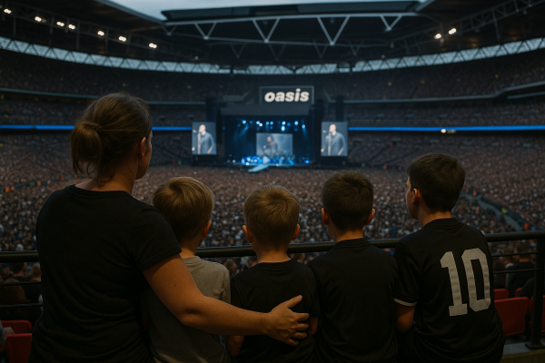 Coleen Rooney faces backlash for bringing kids to sold-out Oasis concert