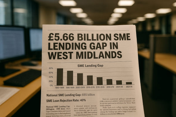 Funding gap of £5.66 billion threatens West Midlands SMEs