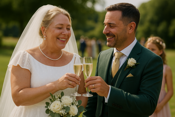 Lorraine Stanley weds partner Mark Perez after stunning weight loss transformation