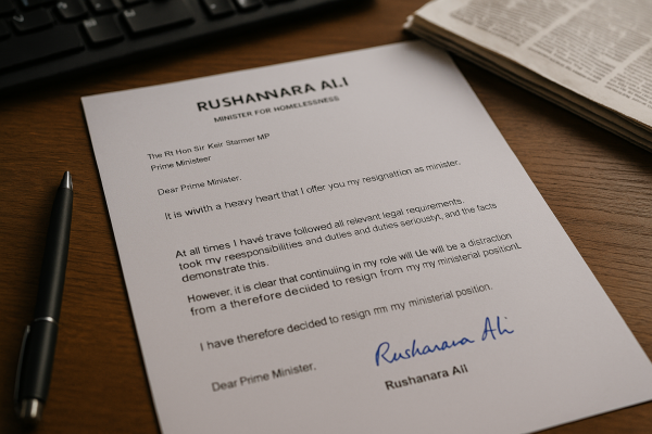 Rushanara Ali resigns as homelessness minister amid accusations of hypocrisy