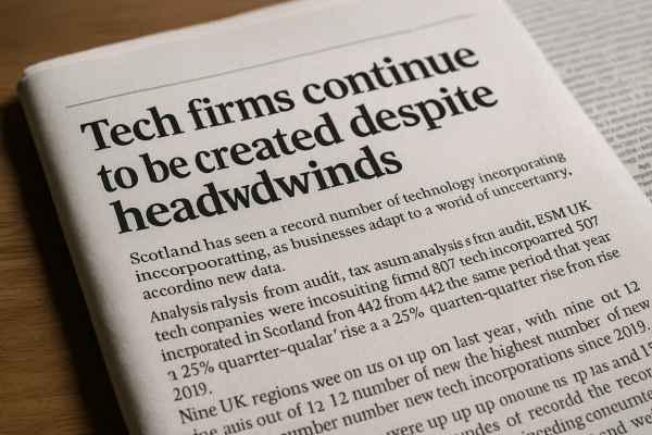 Scotland sees record tech company incorporations amid uncertainty