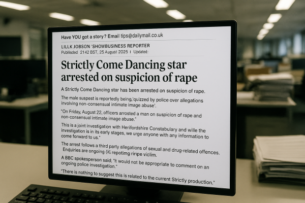 Strictly Come Dancing faces crisis as star arrested on suspicion of rape