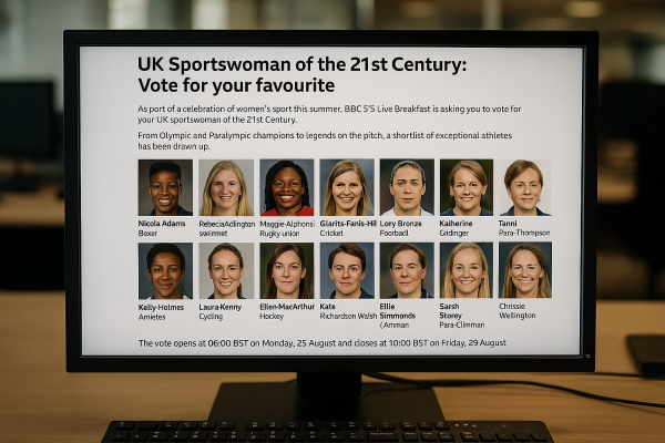 Vote for your UK sportswoman of the 21st century