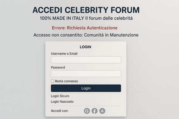 Access denied as the community undergoes maintenance