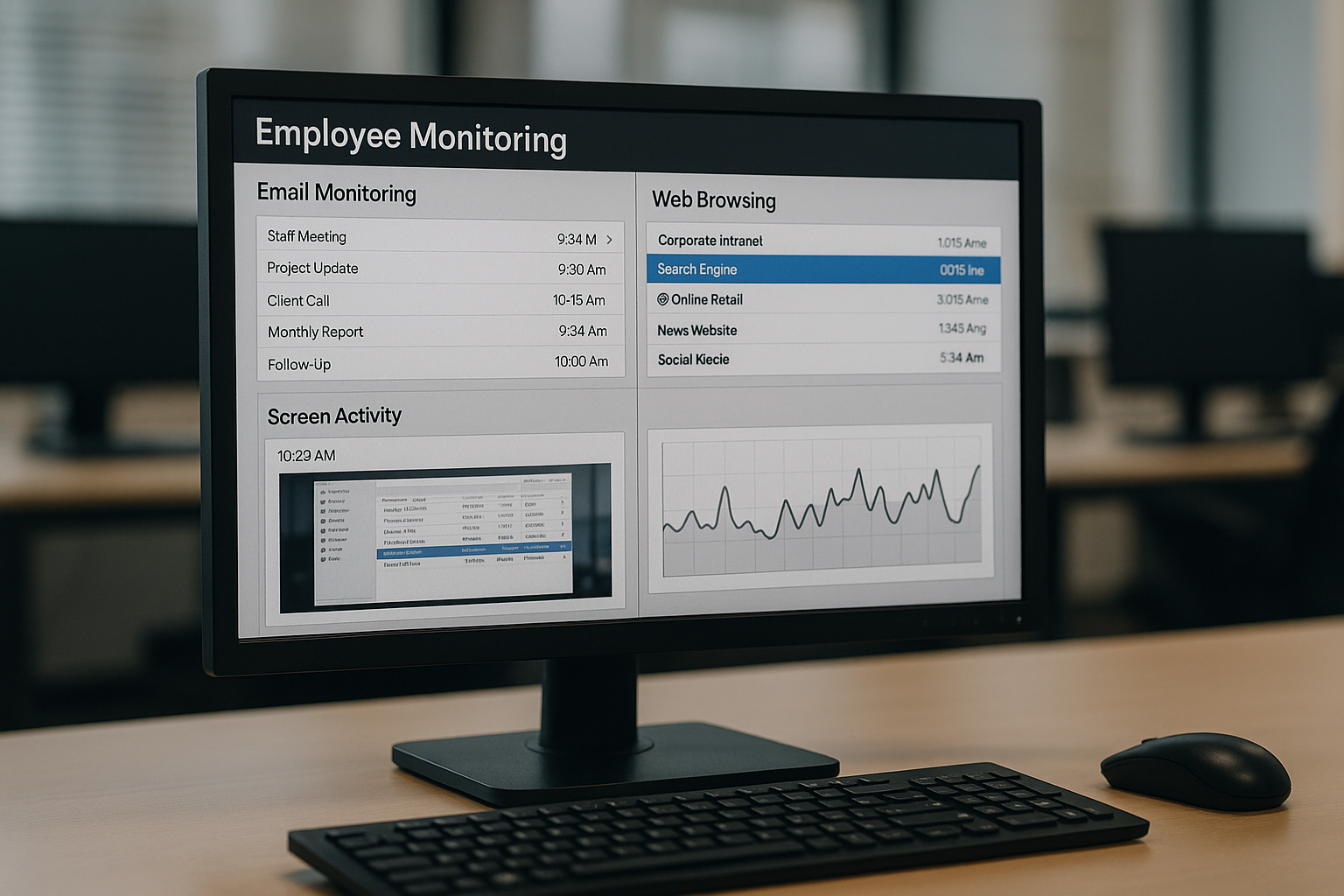 Employers increasingly resort to surveillance technology to monitor staff activities