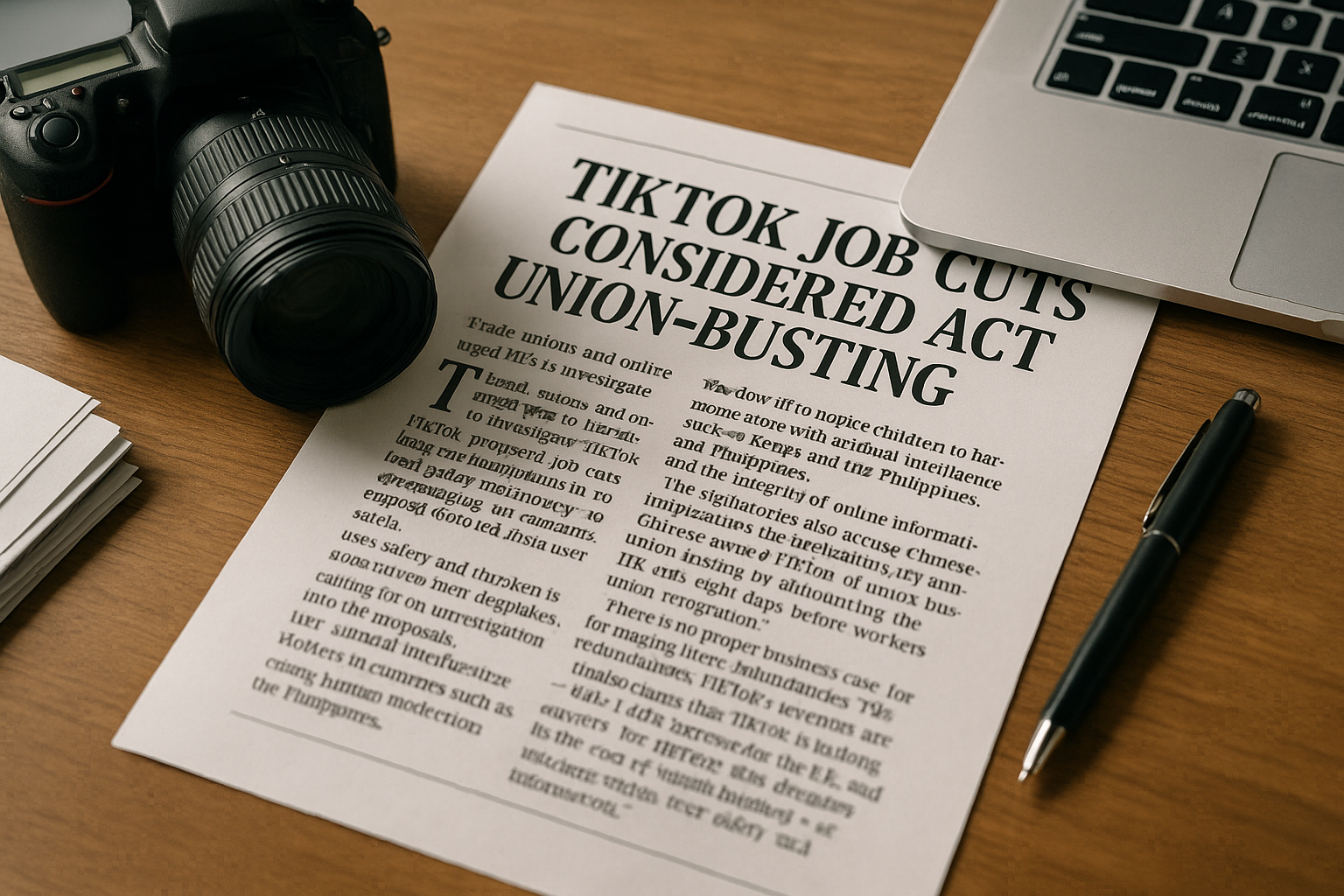 Union leaders call for investigation into TikTok job cuts and online safety concerns