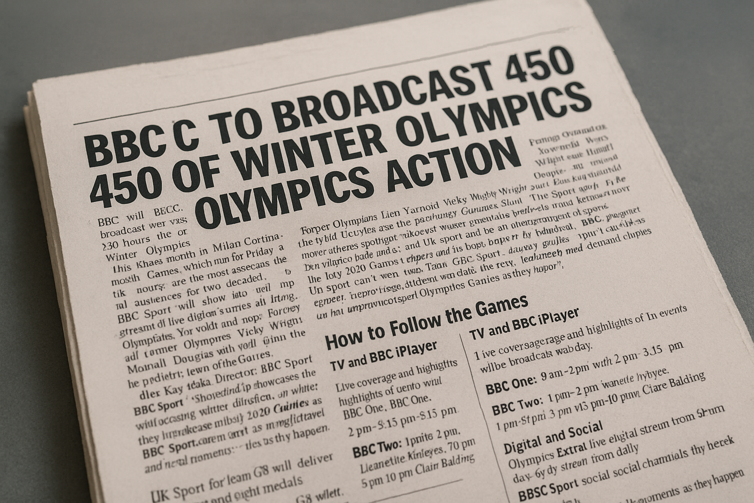 BBC to deliver extensive coverage of Milan-Cortina Winter Olympics
