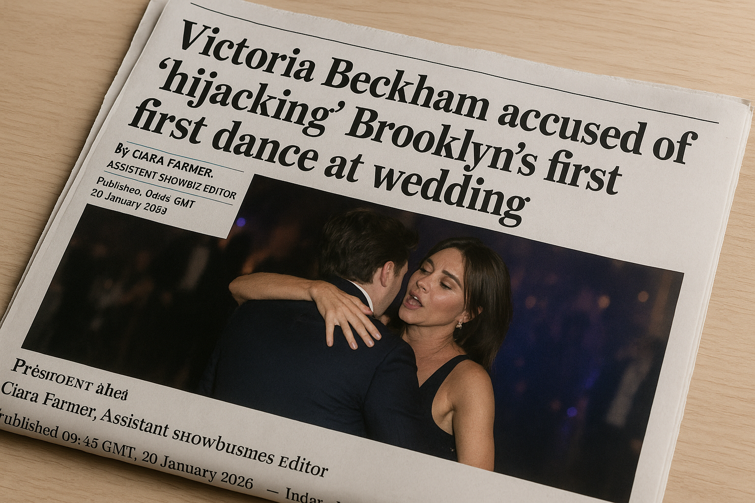 Brooklyn Beckham accuses mother Victoria of inappropriate dancing at the wedding