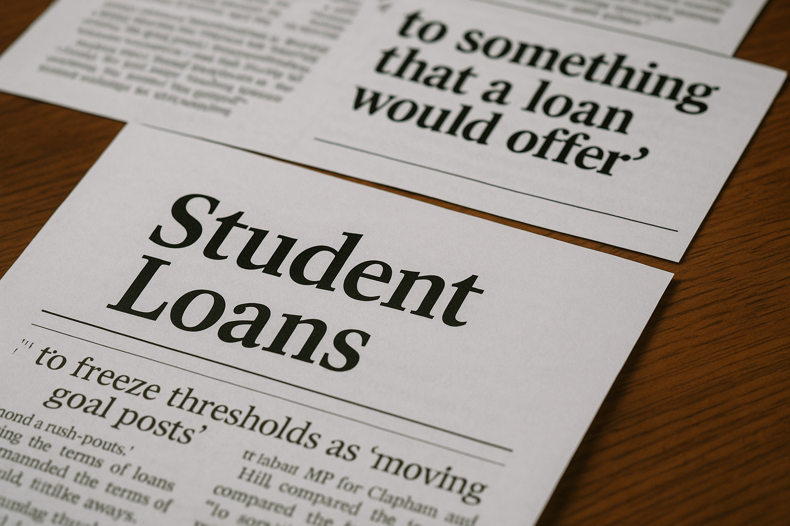 Criticism of decision to freeze loan thresholds likened to predatory practices