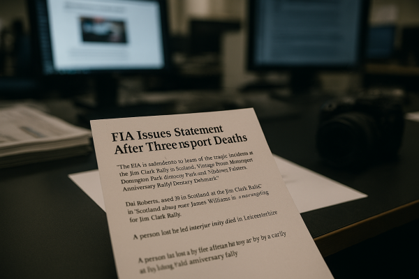 FIA expresses condolences after three fatalities in motorsport incidents